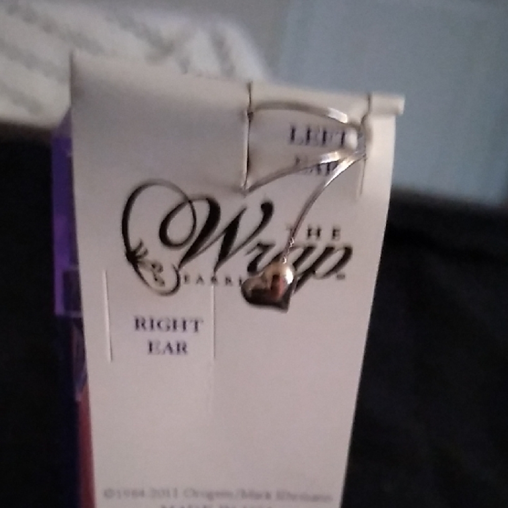 Wrap London Silver Heart Earrings